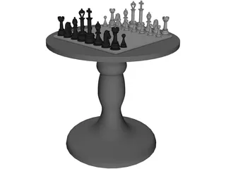 Chess Set 3D Model preview