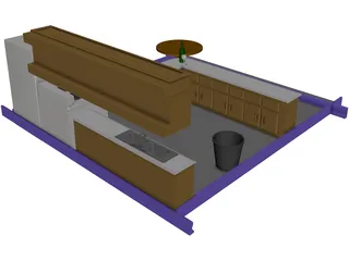 Kitchen 3D Model preview