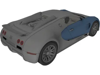 Bugatti Veyron 3D Model preview