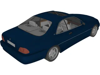 Mercedes-Benz 600 SL 3D Model preview