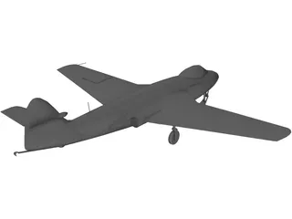 Hawker Sea Hawk 3D Model preview