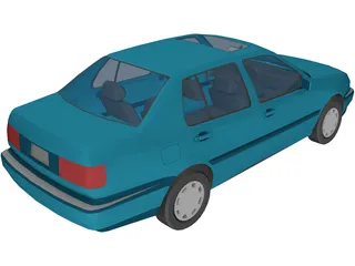 Volkswagen Jetta/Vento (1993) 3D Model preview