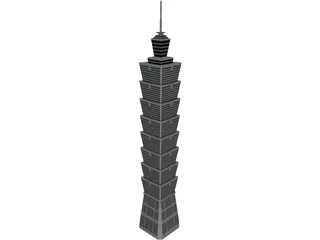 Tower Taipei 3D Model preview