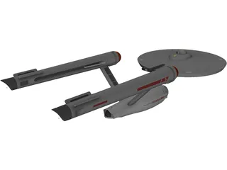 Star Trek Ship 3D Model preview