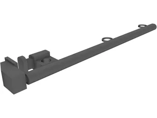 Safety Stanchion 3D Model preview