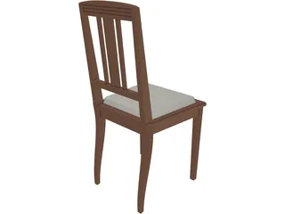 Chair Wood 3D Model preview