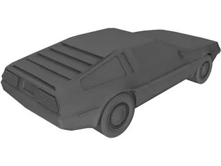 DMC DeLorean (1980) 3D Model preview