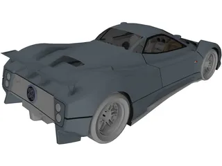 Pagani Zonda 3D Model preview