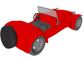Lotus Super Seven 3D Model preview