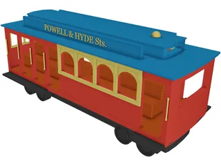Streetcar San Francisco 3D Model preview