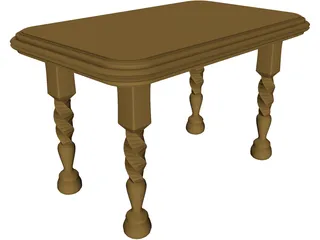 Table 3D Model preview