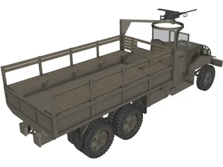 GMC Truck 6x6 3D Model preview