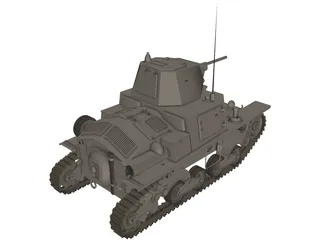 Fiat L3-33/1 3D Model preview