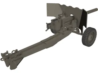 Canon 6 lb M-1 3D Model preview