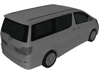 Toyota Alphard 3D Model preview