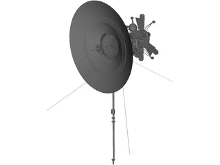 Space Satellite 3D Model preview