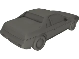 Pontiac Fiero GT 3D Model preview