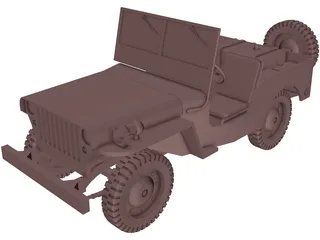 Jeep Willys (1942) 3D Model preview