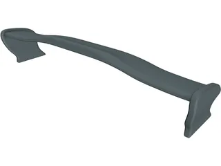 Rear Spoiler 3D Model preview