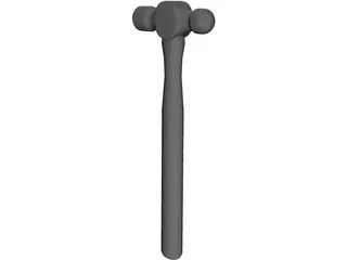 Ballpeen Hammer 3D Model preview