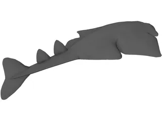Angel Shark 3D Model preview