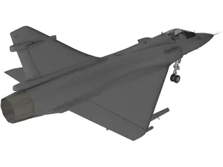 Dassault Mirage 2000 3D Model preview
