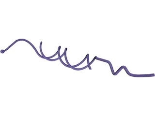 DNA Strand Helix 3D Model preview