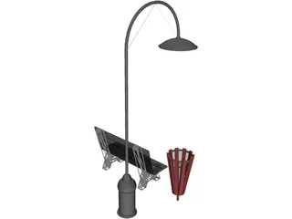 Fancy Post 3D Model preview