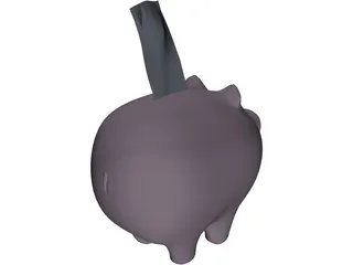Piggy Bank 3D Model preview