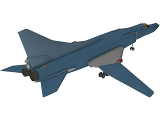 Tupolev Tu-22 Blinder 3D Model preview