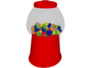 Gumball Machine 3D Model preview