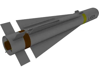 Raytheon AGM-65E Laser Maverick Air-to-Surface Missile 3D Model preview