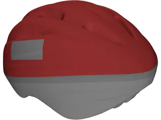 Helmet Bicycle 3D Model preview