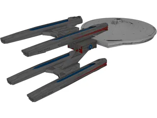 Star Trek Ship 3D Model preview