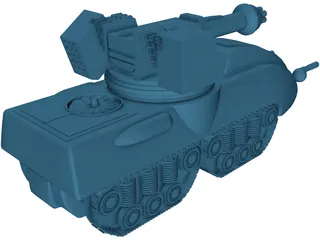 Glory Fire Support Tank 3D Model preview