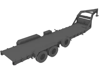 Trailer Gooseneck 3D Model preview