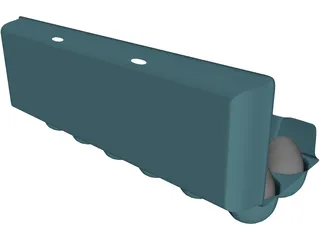 Dozen Eggs Carton 3D Model preview