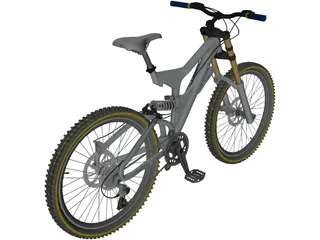 Bike Mountain Freeride/Downhill 3D Model preview