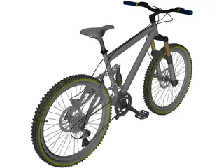 Bike Mountain Trail 3D Model preview