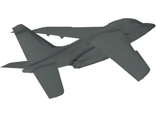 Alpha Jet 3D Model preview