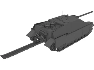 Jagdpanzer IV 3D Model preview