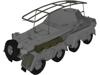 Sd.KfZ. 263 Funkwagen 3D Model preview