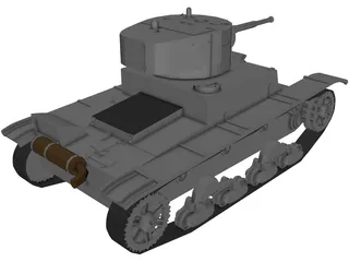 T-26B 3D Model preview