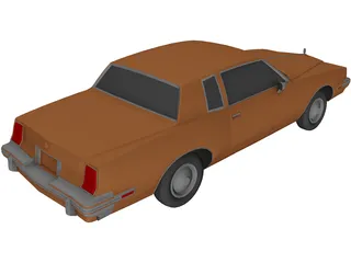 Pontiac Grand Prix (1985) 3D Model preview
