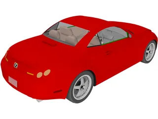Lexus SC430 (2003) 3D Model preview