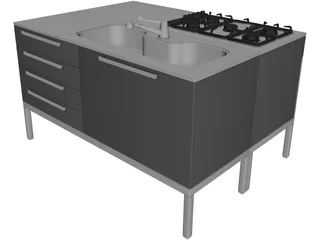 Kitchen 3D Model preview