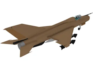 MiG-21 3D Model preview