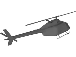 Bell 206 JetRanger 3D Model preview