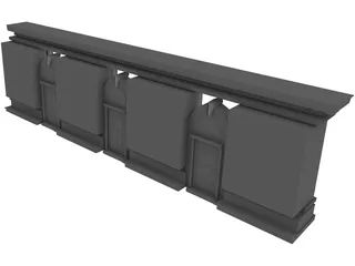 GC Station NYC Frontside 3D Model preview