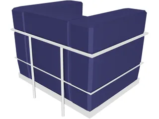Corbusier Chair 3D Model preview